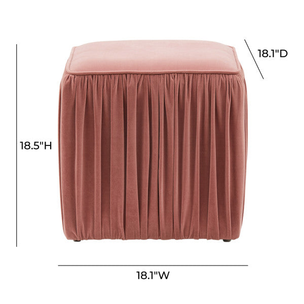 Morgan Pleated Ottoman