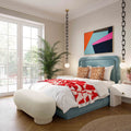 Mara Vegan Shearling Ottoman