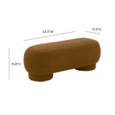 Mara Vegan Shearling Ottoman
