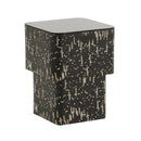 Faye Black Glass Side Table