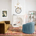 London Pleated Swivel Chair