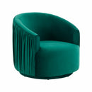 London Pleated Swivel Chair