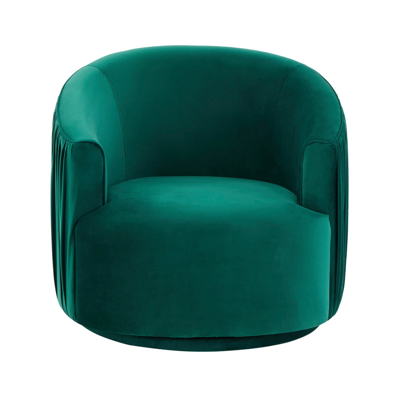 London Pleated Swivel Chair