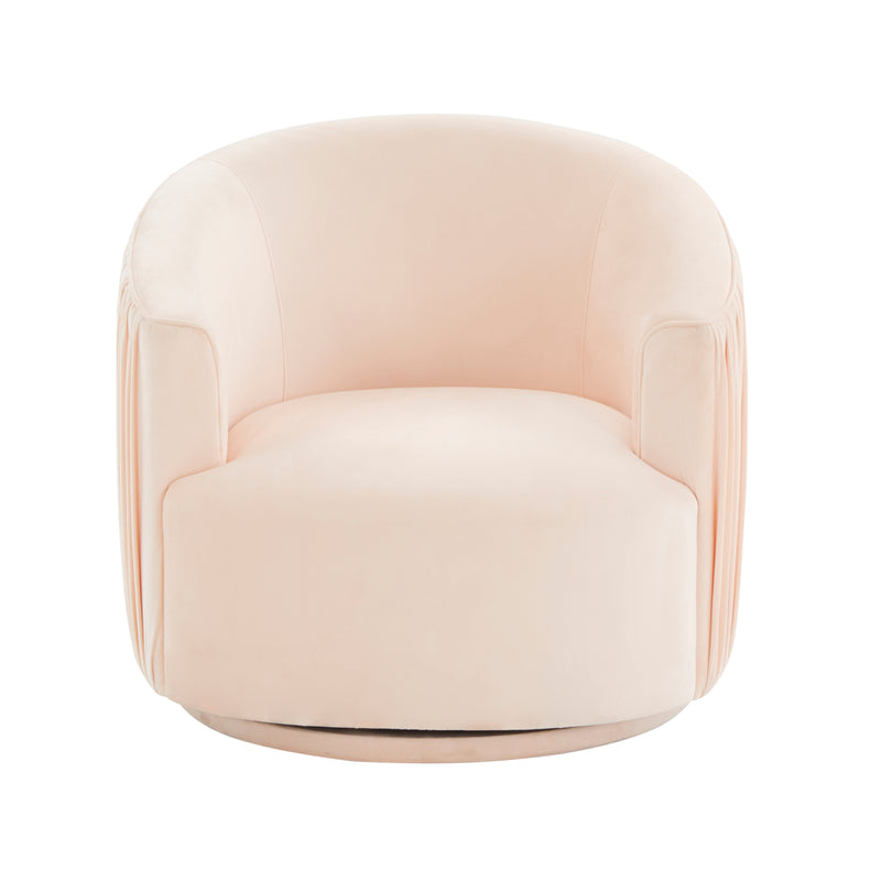 London Pleated Swivel Chair