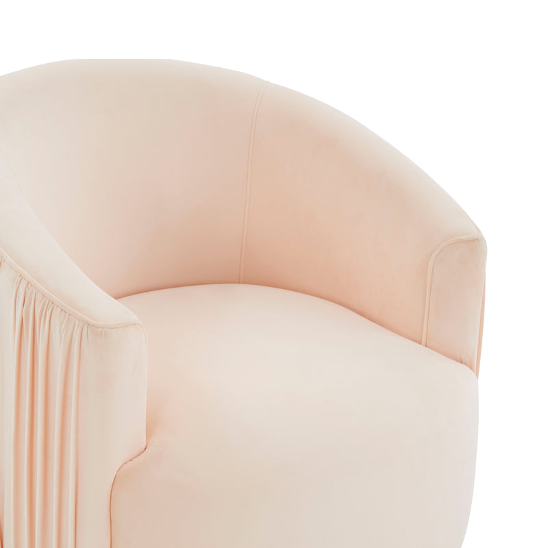London Pleated Swivel Chair