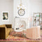London Pleated Swivel Chair