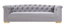 Farah Grey Velvet Sofa - hollywood-glam-furnitures