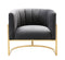 Magnolia Velvet Accent Chair Gold Base