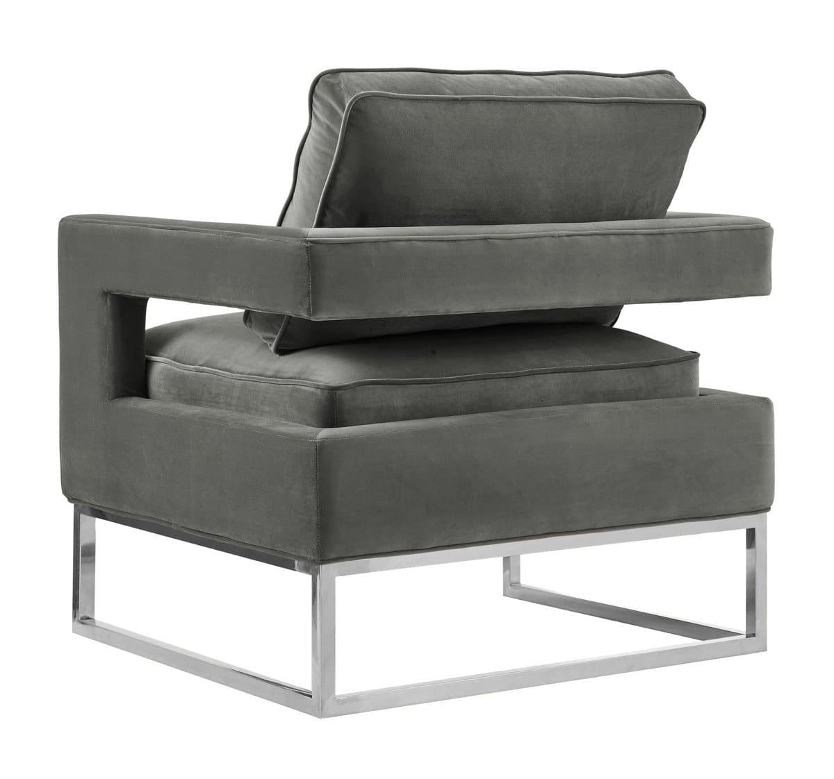 Avery Grey Velvet Chair