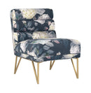 Kelly Floral Velvet Chair