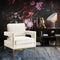 Avery Velvet Accent Chair with Gold Legs