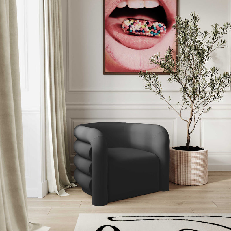 Curves Velvet Lounge Chair