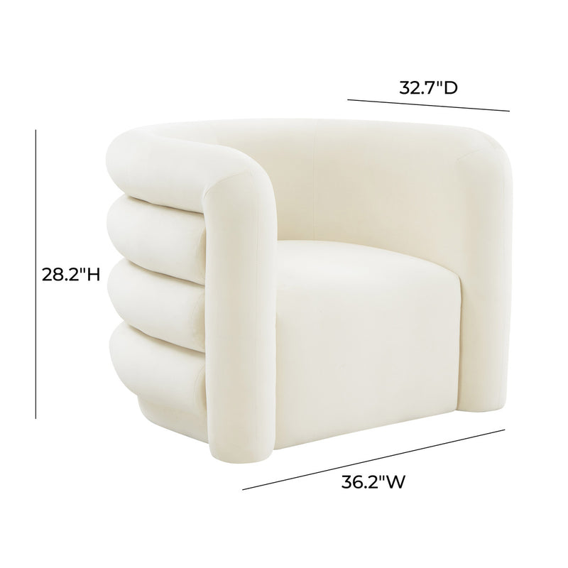 Curves Velvet Lounge Chair