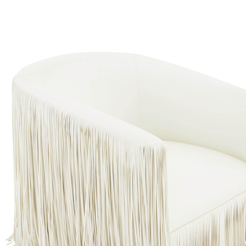 Shag Me Vegan Leather Swivel Chair
