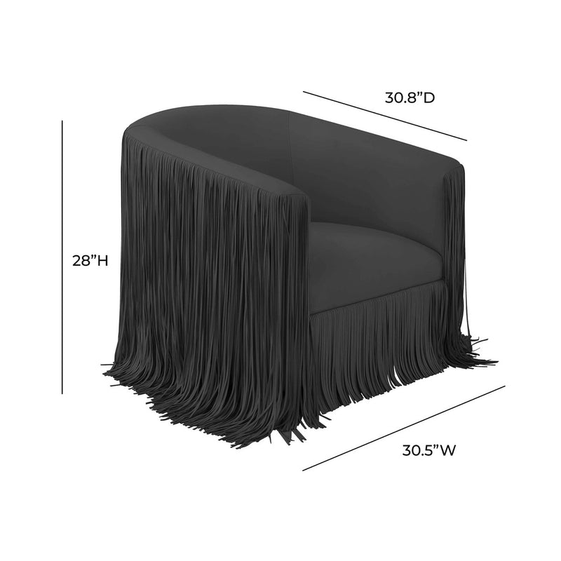Shag Me Vegan Leather Swivel Chair