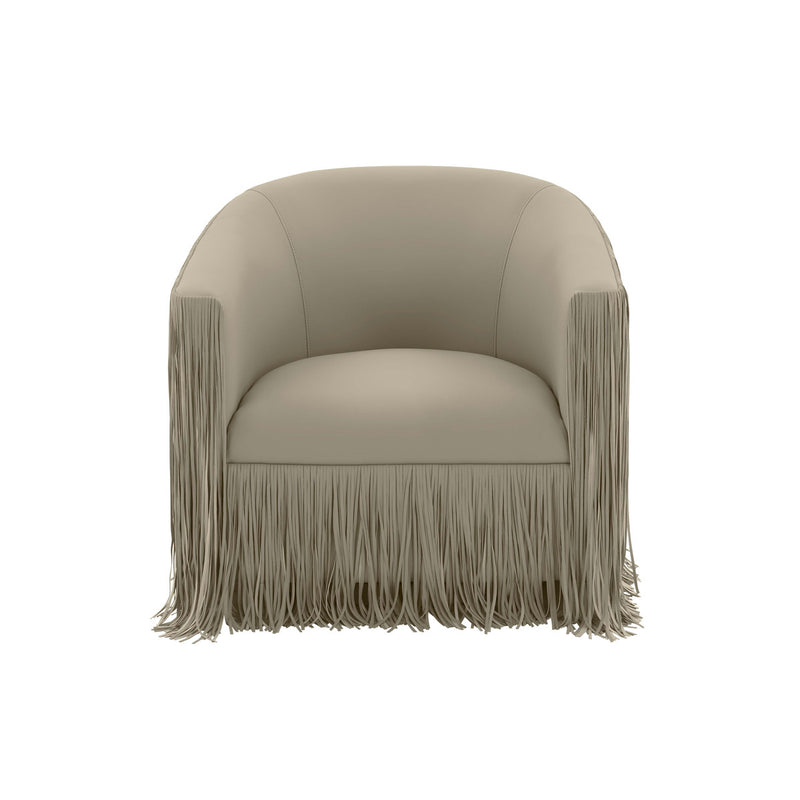 Shag Me Vegan Leather Swivel Chair