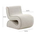 Senna Speckled Grey Boucle Accent Chair