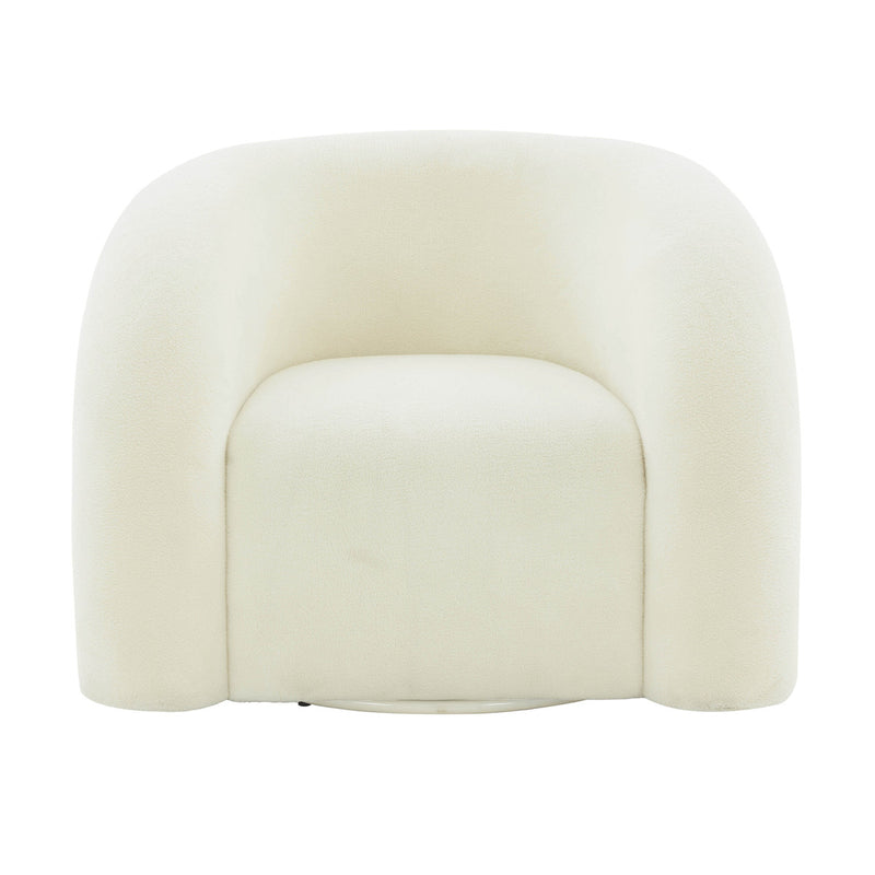 Slipper Velvet Swivel Chair
