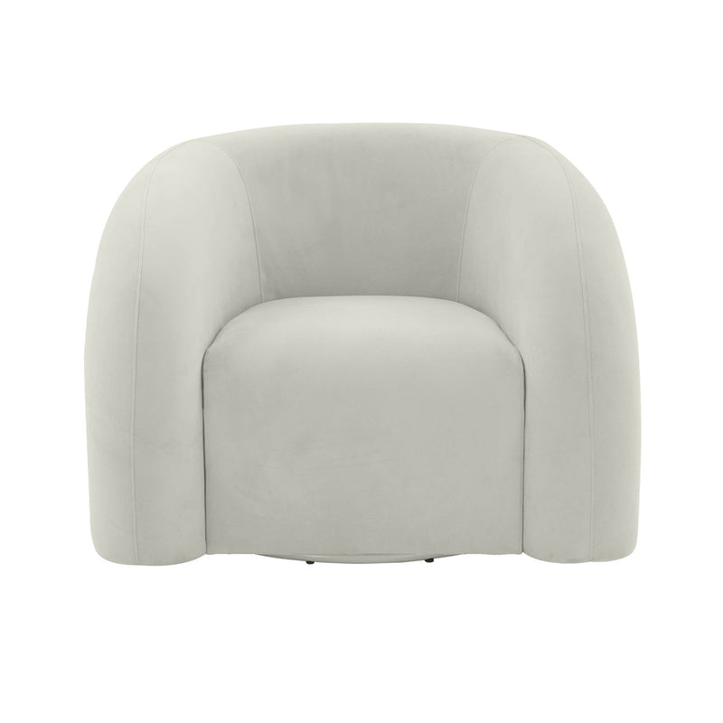 Slipper Velvet Swivel Chair