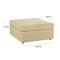 Jessie Champagne Velvet Modular Ottoman