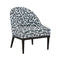 Crystal Velvet Patterned Accent Chair