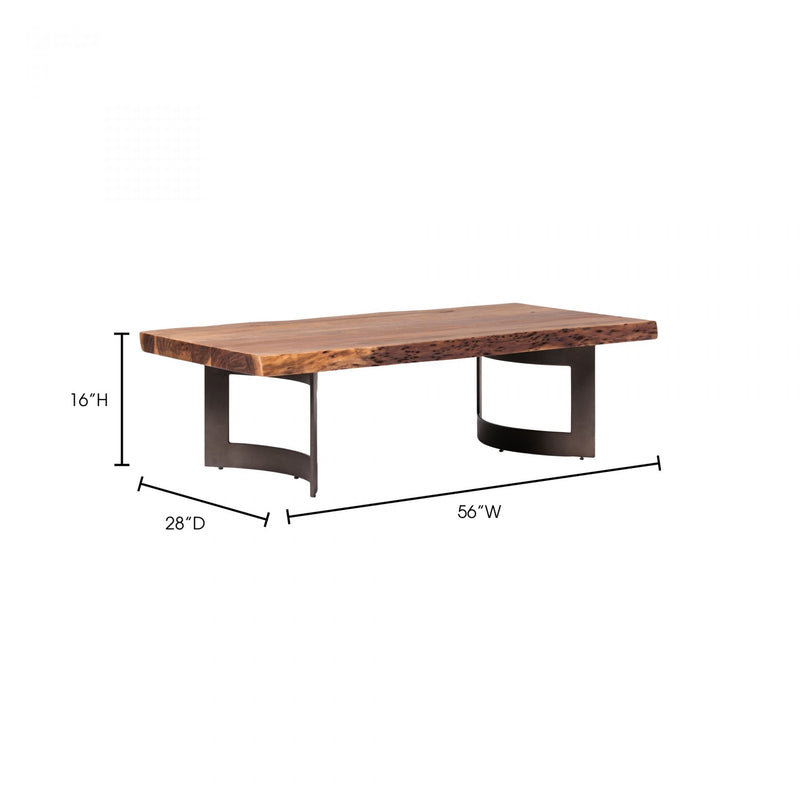 Bent Coffee Table Smoked