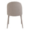 Burton Fabric Dining Chair Light Grey - Set Of Two
