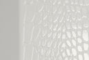 A&X Regal - Modern White Crocodile Floor Mirror