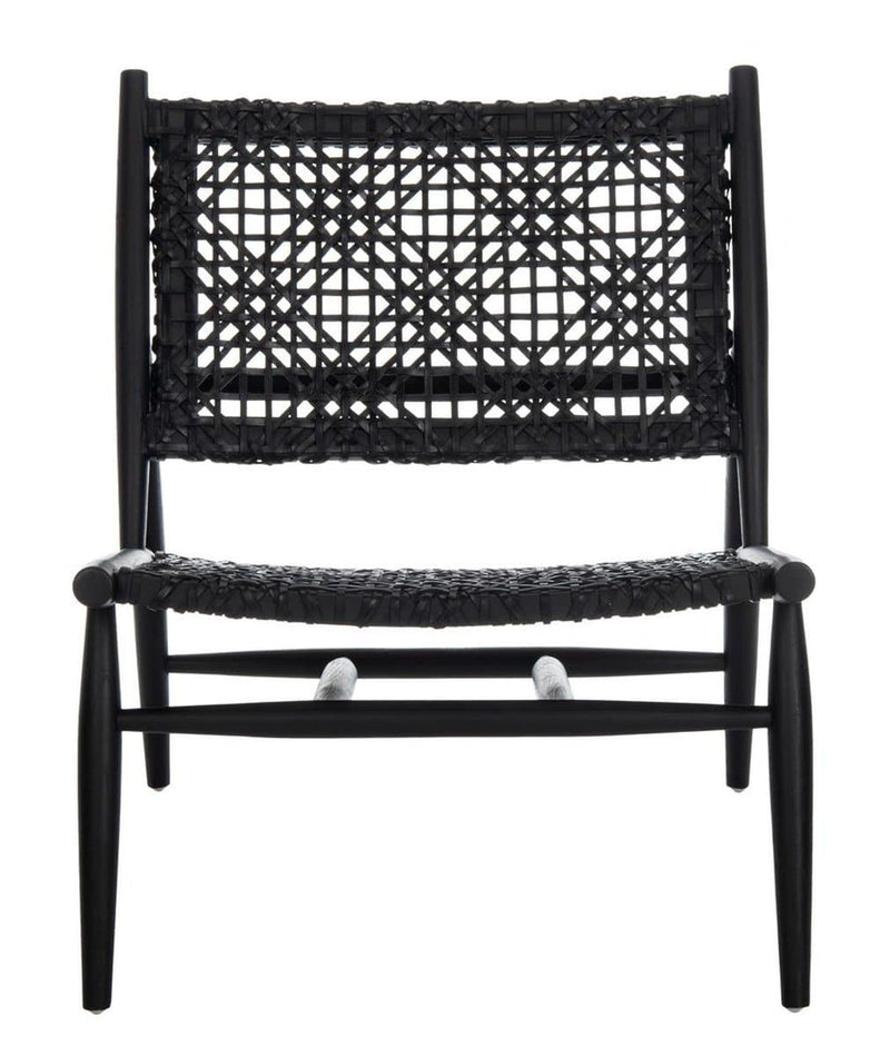 Bandelier Leather Weave Accent Chair