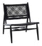 Bandelier Leather Weave Accent Chair