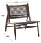 Bandelier Leather Weave Accent Chair