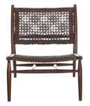 Bandelier Leather Weave Accent Chair