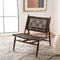 Bandelier Leather Weave Accent Chair