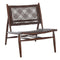 Bandelier Leather Weave Accent Chair