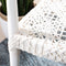 Juneau Leather Woven Accent Chair