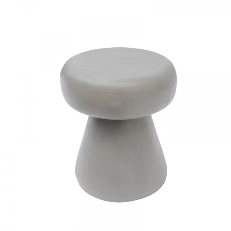 Modrest Boyd Modern Grey Concrete Round Stool