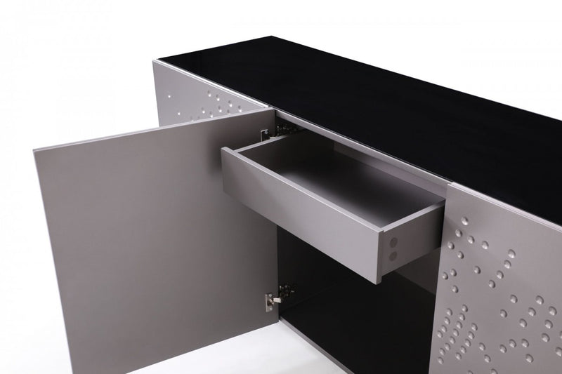Modrest Antonio - Grey Powder Coating Buffet