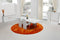 A&X Skyline White Crocodile Extendable Dining Table