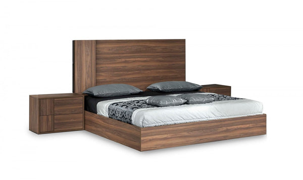 Nova Domus Asus - Italian Modern Walnut Bed