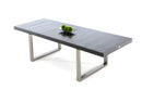 A&X Skyline - Modern Black Crocodile Lacquer Extendable Dining Table