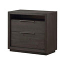 Oxford Two Drawer Nightstand in Basalt Grey