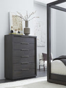 Oxford Six Drawer Chest in Basalt Grey