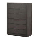 Oxford Six Drawer Chest in Basalt Grey