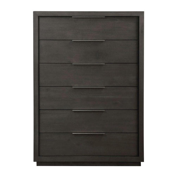 Oxford Six Drawer Chest in Basalt Grey