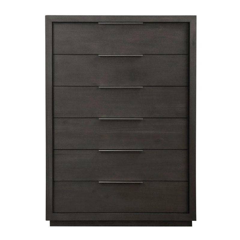 Oxford Six Drawer Chest in Basalt Grey