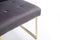 Modrest Legend Modern Grey Fabric & Gold Dining Chair (Set of 2)