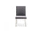 Modrest Reba Modern Grey Velvet & Stainless Steel Dining Chair (Set of 2)