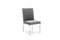 Modrest Reba Modern Grey Velvet & Stainless Steel Dining Chair (Set of 2)