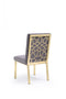 Modrest Reba Modern Velvet & Gold Dining Chair (Set of 2)
