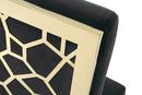 Modrest Reba Modern Velvet & Gold Dining Chair (Set of 2)
